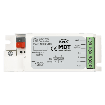 MDT-AKD-0224V: KNX LED Controller 2-channel, 3/6 A