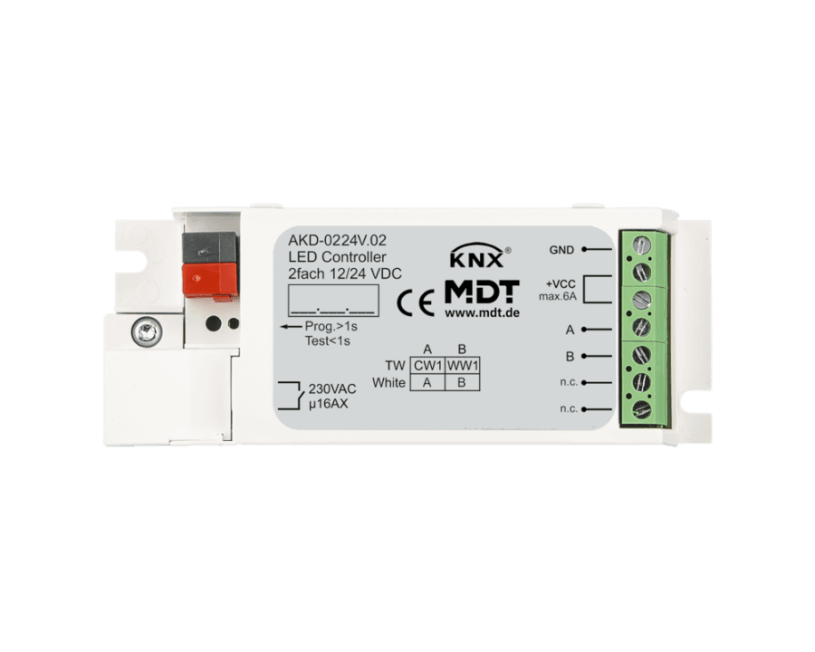 MDT-AKD-0224V: KNX LED Controller 2-channel, 3/6 A