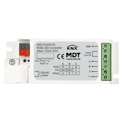 MDT-AKD-0324V: KNX LED Controller 3-channel, 3/6 A, RGB
