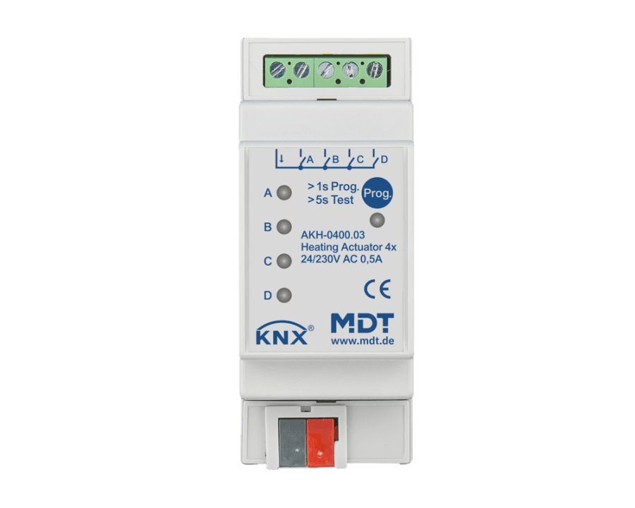 KNX Heating Actuator 4-channel, 2 SU MDRC, 24 - 230 V AC