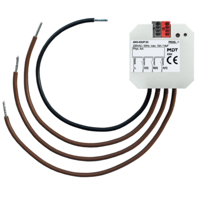 MDT- AKK-03UP: KNX Switch Actuator 3-channel, flush mounted, 10 A, 14 µF, 2ECG, 230VAV, Fan coil