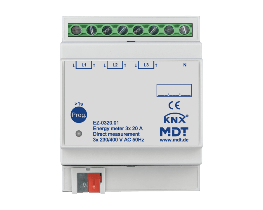 KNX Energy meter 3-channel 20 A, direct measurement, 4 SU MDRC, 230/400 V AC