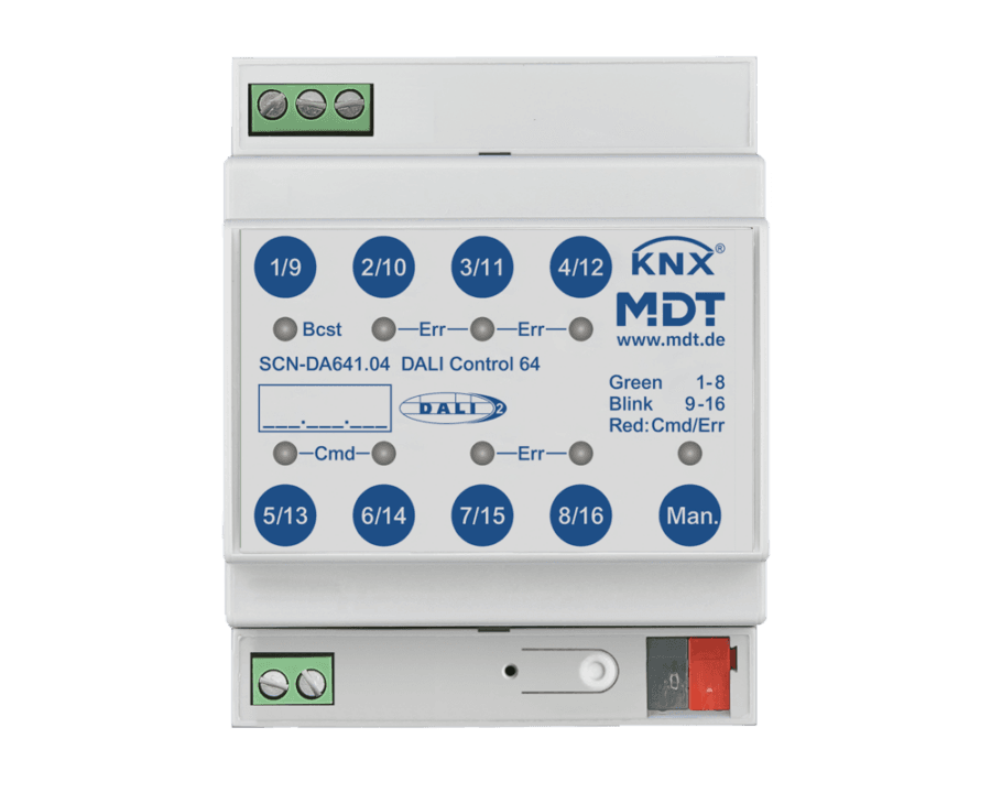 MDT-SCN-DA641: DALI Control 64 Gateway, 4 SU MDRC