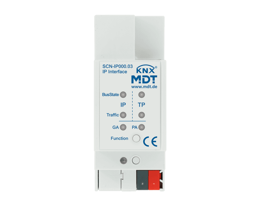 MDT-SCN-IP000: KNX IP Interface with IP Secure and Data Secure, 2 SU MDRC